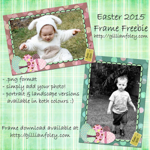 Gillian Foley Photography | Easter 2015 Frame Freebie Preview